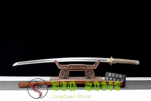 Handgeschmiedete japanische Samurai Schwerter Katana 95 Typ Säbel gefalteter Stahl scharfe Klinge - Bild 3 von 15