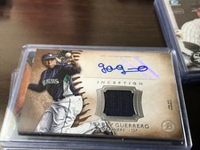 GABBY GUERRERO 2015 BOWMAN INCEPTION RELIC/AUTO MARINERS/REDS!