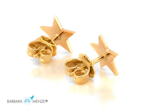 Barbara Menze - Pendientes estrella 750/- oro rosa brillantes 0,02 ct. (21013) - Imagen 4 de 7