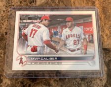 2022 Topps Update MVP Caliber Shohei Ohtani & Mike Trout #US115
