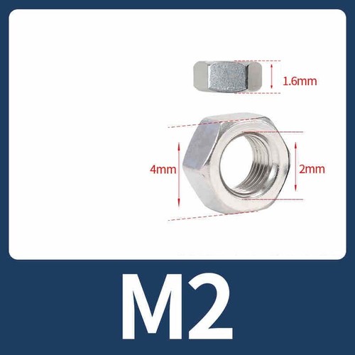Hex Full Nuts Stainless Steel M1-M3 M4 M5 M6 M8 M10 M12 M14 M16 M18 M20 M22-M64 - Picture 15 of 45