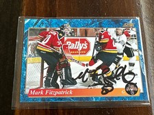 Mark Fitzpatrick Panthers Autograph 1994 Pinnacle Score 537 Hockey Hand Signed