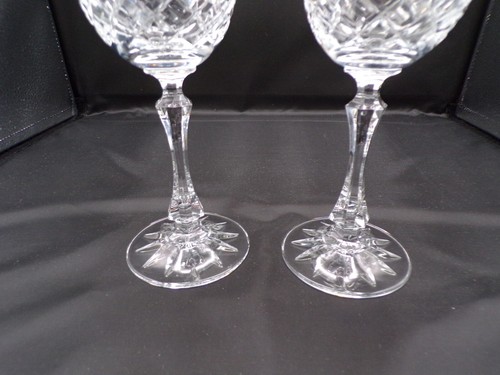 2 copas de agua vintage austriacas de cristal con plomo Tiffin de 10 oz 8-1/4" D25 - Imagen 7 de 8
