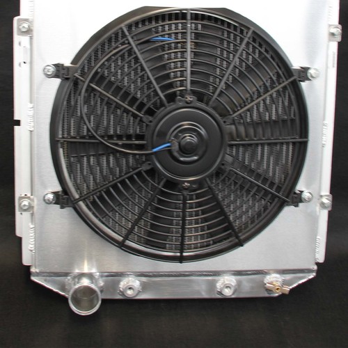 Aluminum Radiator+Fan Shroud For Ford Falcon Mustang Mercury Comet 60-66 3Row AT - Picture 7 of 7