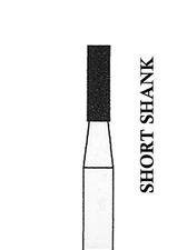 CROSSTECH Dental Diamond Short-Shank FLATENDCYLINDER-835/012C MA13C -5Burs