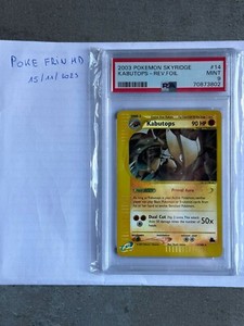Kabutops 14/144 Skyridge reverse holo PSA 9