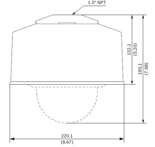 Bosch NDA-8000-PIPW Pendant Interface Outdoor Plate - Picture 2 of 3