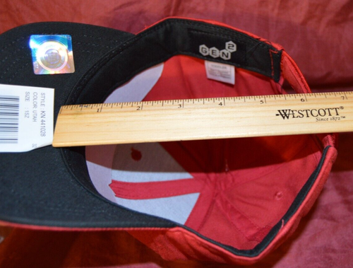 NUOVO UTAH UTES NCAA ROSSO Berretto Regolabile Bambini BAMBINO 3-6 Cappello Copricapo GEN 2 C16 - Foto 3 di 4