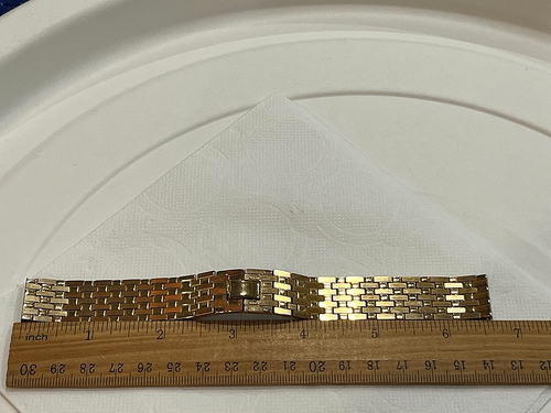 18mm SPEIDEL LUXUS GELBGOLD S.S. ARMBAND HERREN VINTAGE UHRENARMBAND 6,75" - Bild 3 von 15