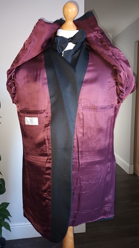 St Michael's M & S TUXEDO DINNER SUIT 46M 38W 31L stretch single breasted pleat - Picture 3 of 10