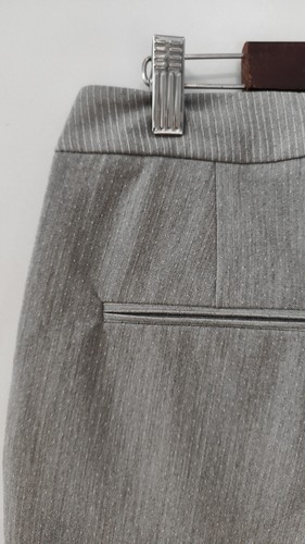 Zara Basic Collection Womens Work Smart Trousers Light Grey Dot Size 8 EUR36 - Picture 6 of 7