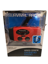 Katahdin Hand Crank Dynamo Survival AM/FM Radio/ Weather/Light/MP3 Speaker