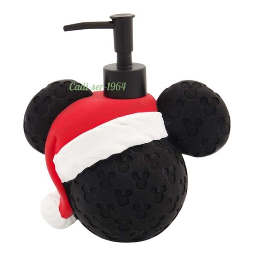 Disney Mickey Mouse Santa Soap Dispenser Christmas Bathroom Decorations NEW - Picture 22 of 24