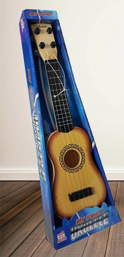 Meine erste Ukulele Kinder Musik Spielzeug 4 Saiten Mini Gitarre Set Geschenk für Kinder 40 cm - Bild 7 von 8