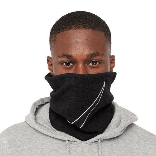 Nike Black Fleece Neck Gaiter Warmer Winter Scarf Face Mask Tube Adult One Size - Picture 4 of 4
