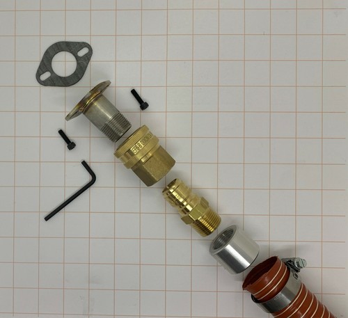 Escape GenExhaust para Generador Firman #68/#88 Arrestor 1-1/2" Extensión de silicona (4') QD - Imagen 5 de 7