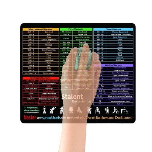 Shortcuts Mousepad Keyboard Mice Mat Desk Pad with Desktop Mousepad - 第 8/12 張圖片