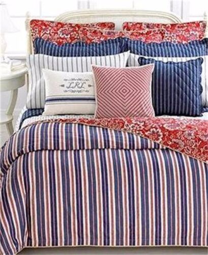 Ralph Lauren Villa Martine Streifen STOFF ~ 108" x 120" ~ NEU - Bild 2 von 2