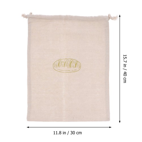 1PC Drawstring Bags Cloth Bread Bags Homemade Bread Storage Bags - Picture 6 of 12