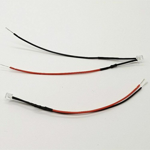 Pre-Wired 5mm Flat Top Wide Angle LEDs Ultra Bright 3V 6V 9V 12V ~220V 6 Colour - Picture 4 of 5