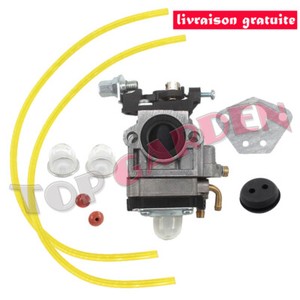 15 mm Carburateur Kit Pour débroussailleuse pendant 43cc 49cc 52cc Tronçonneuse Essence