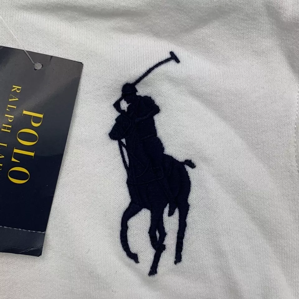 Moletom com capuz Ralph Lauren infantil mistura de algodão e lã tamanho P(8) - Imagem 3 de 4