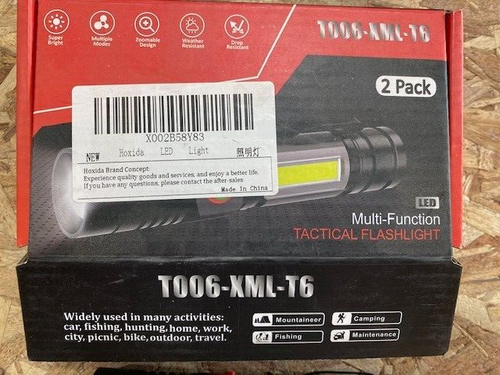 USB RECHARGABLE BRIGHT LED FLASHLIGHT, MAGNETIC, BLACK **SINGLE FLASHLIGHT ** - Picture 2 of 2