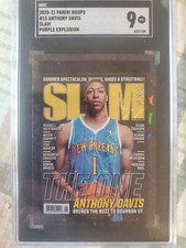 2020-21 Panini Hoops Slam Purple Explosion Anthony Davis