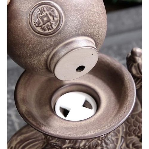 Chinese Dragon Tea Set Gongfu Lazy Teapot Made of Ceramic Unique Gift - Picture 8 of 10