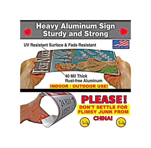 WORLDS GREATEST SIGNS! METAL 8"X12" BAR MAN CAVE GARAGE BEER DRINKING USA MADE - Picture 2 of 2