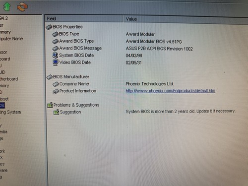 Slot1 ASUS P2B rev. 1.02. MoBo Intel 440BX chipset with PII 300MHz & I/O shield - Afbeelding 15 van 15