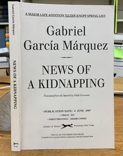 1997 News of Kidnapping (Escobar) Marquez Uncorrected Proof of 1st U.S. Edition