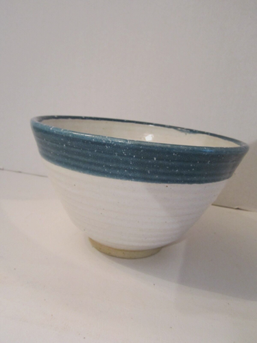 Artisan Studio handgefertigte Keramik Schüssel Rühren Servieren. 4.5"x7.75". Signiert Klitz - Bild 2 von 4