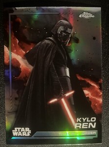 2024 Topps Chrome Star Wars Kylo Ren The First Order Rainbow Refractor #115
