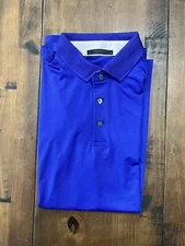 New Greyson Katonah Purple Golf Shirt Polo L