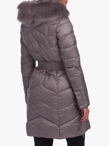 Barbour Quilt Hooded Jacket - Grey 14 -  International Match Jacket - CLEARANCE - Picture 4 of 6