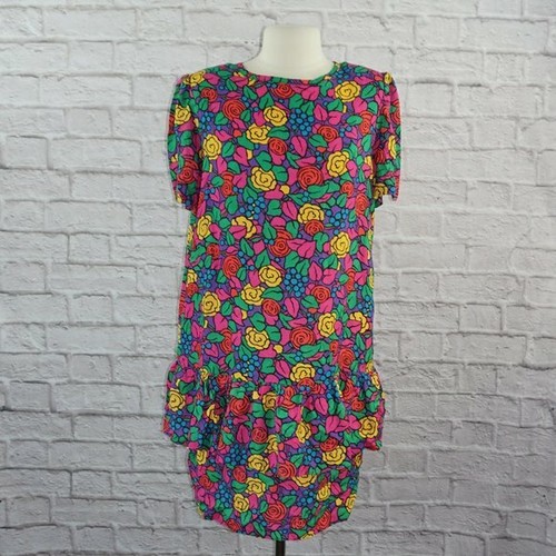 Vintage 80s John Matthews of California Floral Ruf