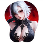 Arlecchino Genshin Impact Yelan 3D Mouse Pad Anime Wrist Rest Ergonomic XXL