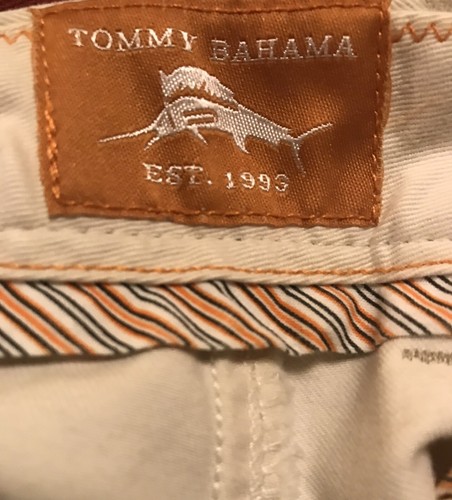 Tommy Bahama Mens Pants Chino 100% Pima Cotton White Logo Sz. 36x38. - Bild 6 von 7