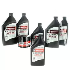 Mercury Marine OEM Oil Change Kit 150 HP 10W-30, 8M0107512, 8M0188357
