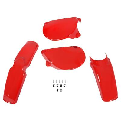 #ad Plastic Body Kit For Honda XR75 XR80 1977 1982 Front Rear Fenders Side Panels $154.00