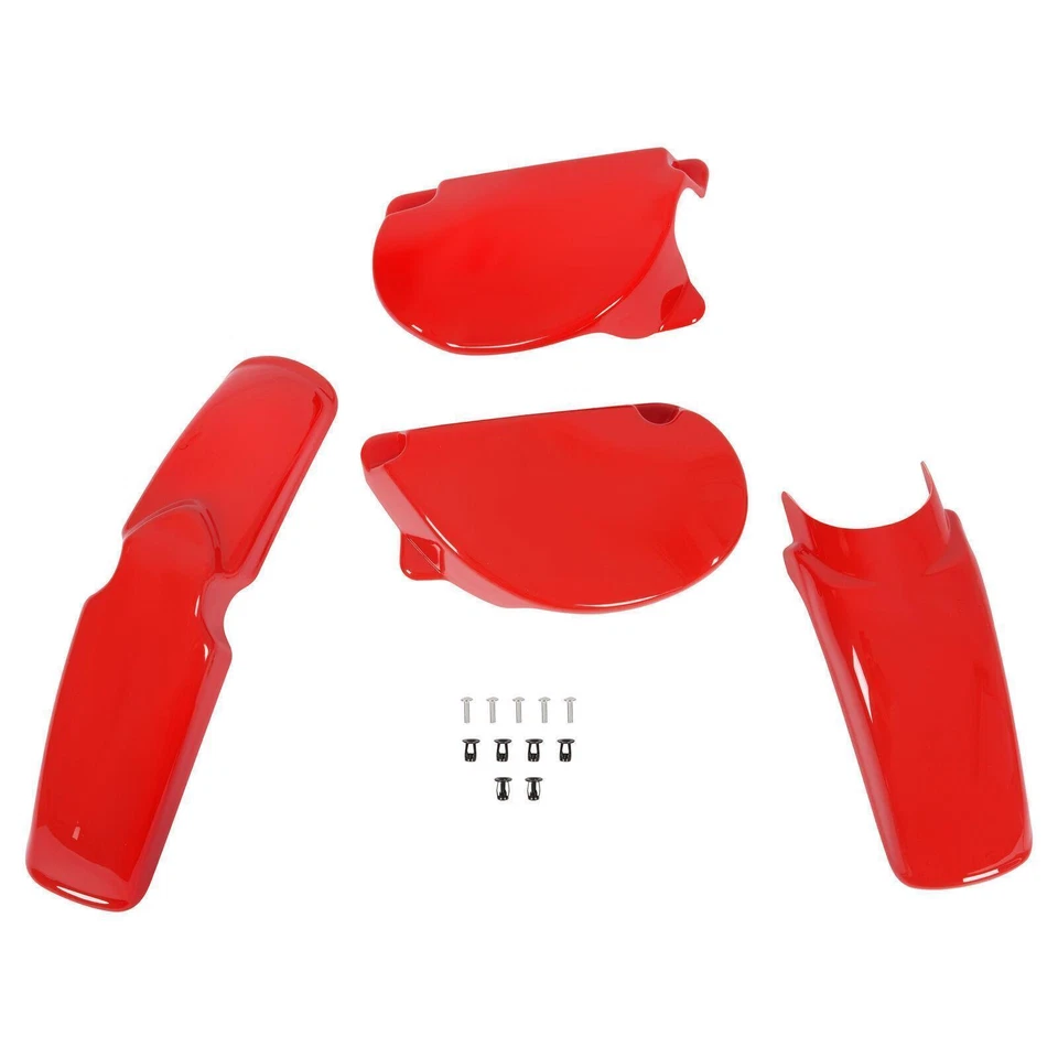Kit de carrocería guardabarros delanteros traseros + paneles laterales para Honda XR75 XR80 1977 - 1982 Foto 2 de 4