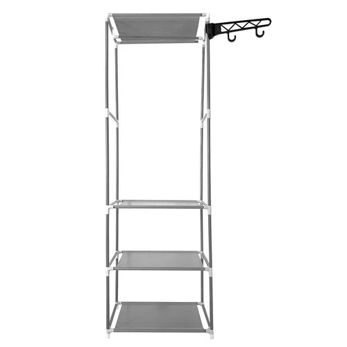 Armario Vestidor 170x55x35cm 3 Baldas 1 Colgador Barra Perchero Lateral - Imagen 13 de 18