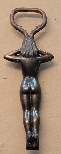 Vintage Nude Naked Lady Woman Bottle Opener Art Deco Style MADE IN JAPAN  - Picture 1 of 4