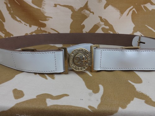 Repro 1870 Valise pattern White Leather Waist belt 24TH Foot Zulu war - Picture 3 of 8