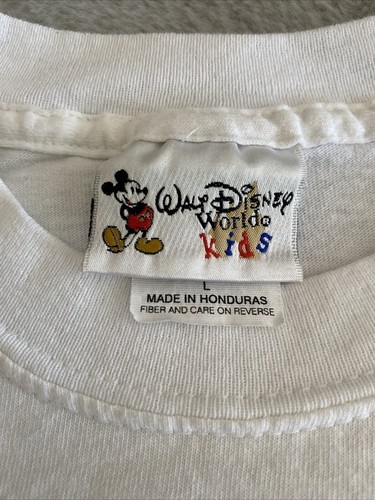 Y2K 2000 Vintage Disney Kids T-Shirt Graphic Goofy Donald Duck Mickey Sz L Kids - Picture 3 of 9