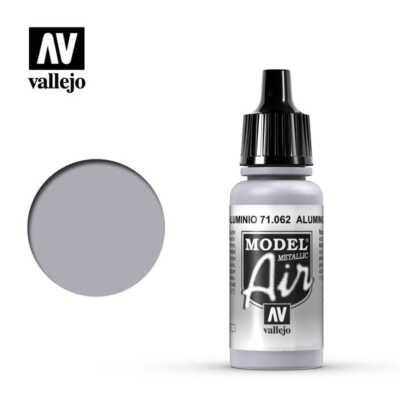VALLEJO MODEL AIR 71062 ALUMINIUM (Metallic) 17ml (Acrylic Paint)