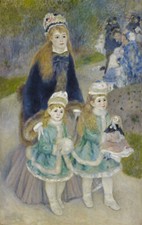Auguste Renoir - La Promenade2 Giclee Fine Art Print on Canvas Printing 36"
