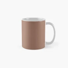 Color of the Year 2025 Mocha Mousse Solid Color Classic Mug , Gift For Family