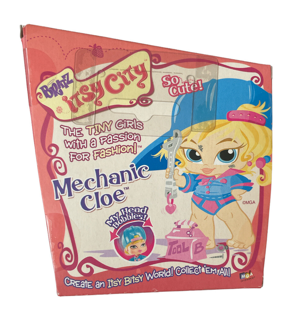 Bratz Itsy Bitsy City Mechanic Cloe Sealed in Box Tiny Babyz 2006